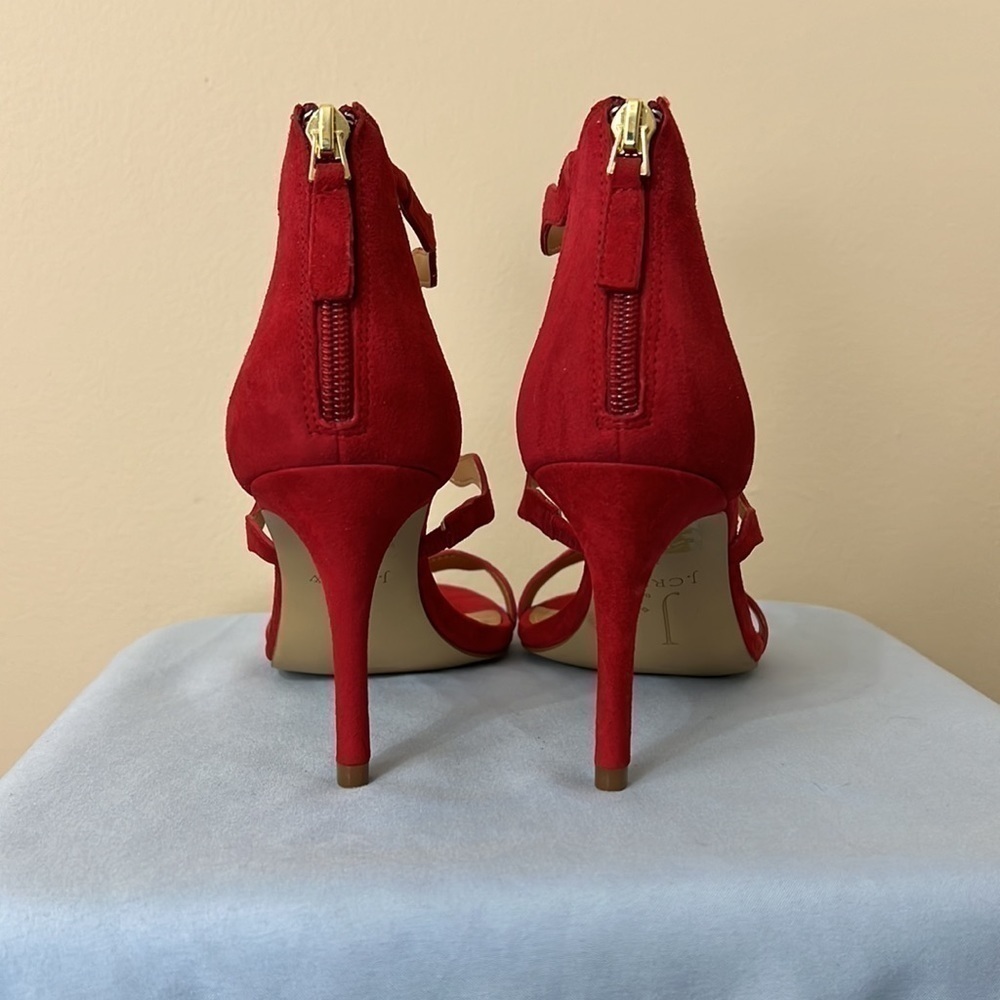 Scalloped Three-Strap J. Crew Heels - Picture 6 of 9